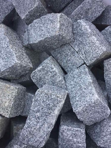 Adoquines granito gris 20x10x10