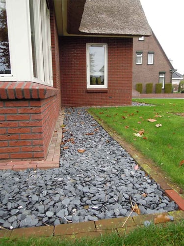 Ardoise noire gravier 30 - 60mm jardin paysagé