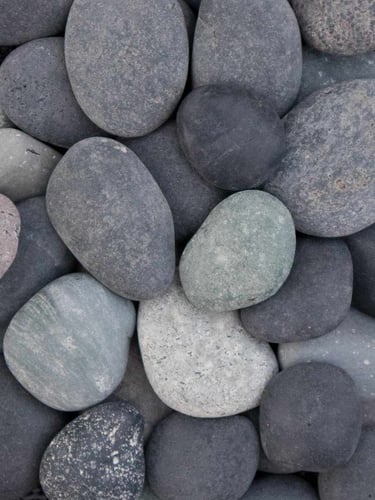 Beach pebbles zwart 16 - 25mm
