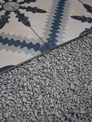 Bestratingssplit / Drain split 5 - 8mm aangelegd