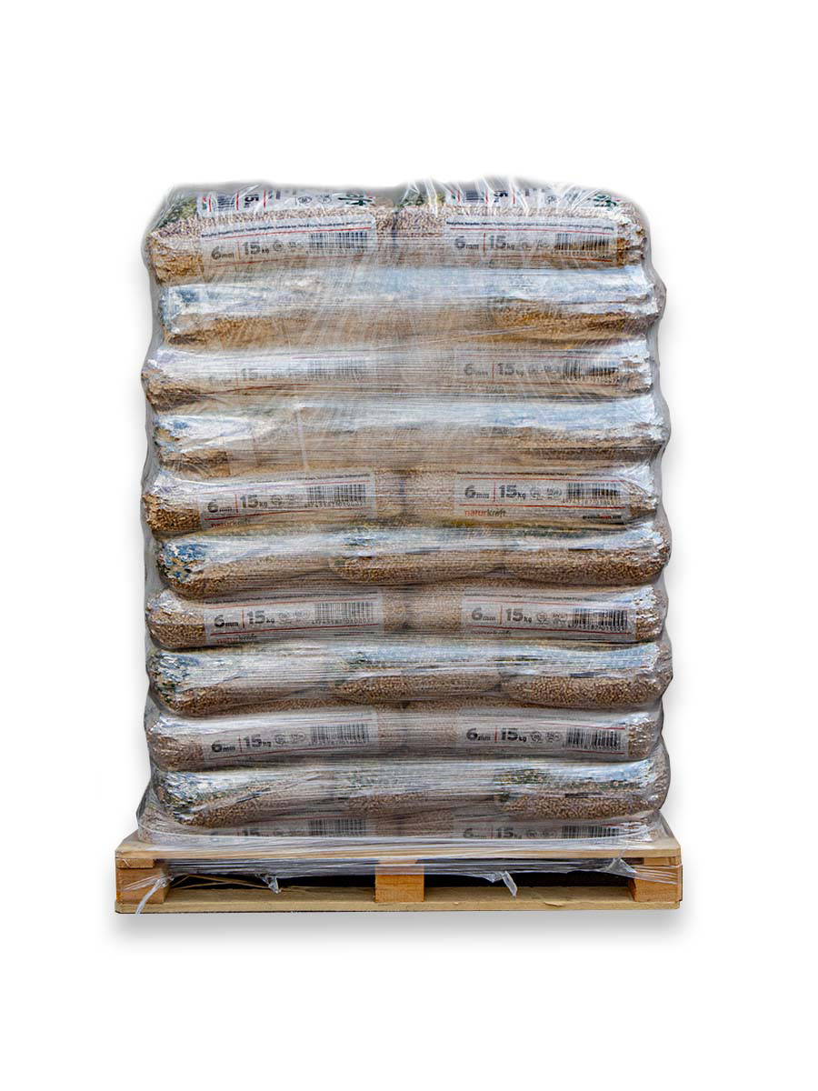 Granulés (pellets) de bois EN+A1 / DIN+ palette complète 66 sacs de 15kg  (990kg)