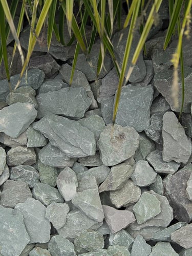 Canadian slate groen 30 - 60mm (3 - 6cm) aangelegd