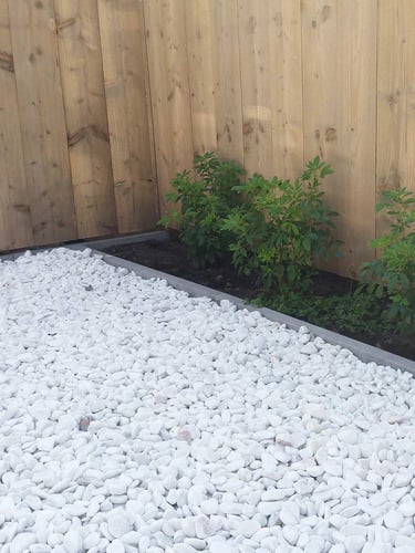 Canto Rodado Blanco 25 - 40mm Jardin