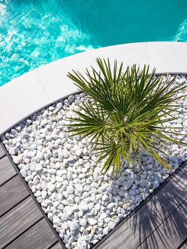 Canto Rodado Blanco jardin