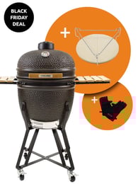 The Columbus Large Charcoal Grey Compleet Kamado