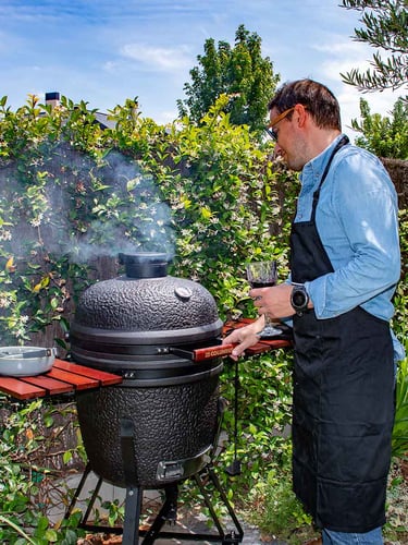 The Columbus Pro Line Large Urban Grey Complete Kamado Grill