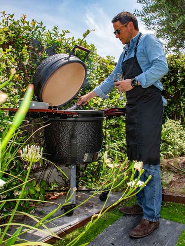 The Columbus Pro Line Large Urban Gris Complet Kamado