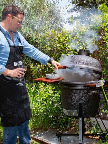 The Columbus Large Pro Line Urban Grey Compleet Kamado