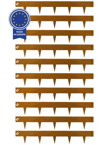 Bordura Multi-Edge METAL Corten, 100x17,5cm, set 10 piezas