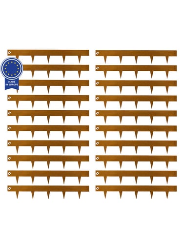 Multi-Edge METAL Afboording Corten staal 100x17,5cm, set 20 stuks