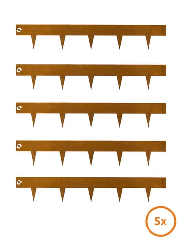 Multi-Edge METAL Corten 100x17,5cm, conjunto de 5 un