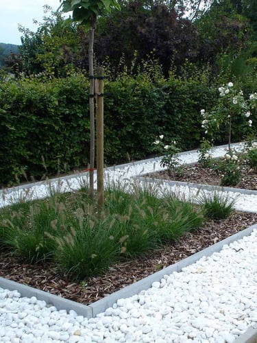 Crystal White galets blanc 25 - 40mm jardin paysagé