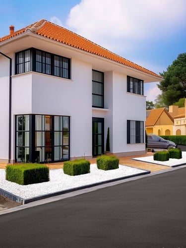 Crystal White galets blanc jardin paysagé