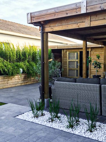 Crystal White galets blanc 16 - 25mm jardin paysagé