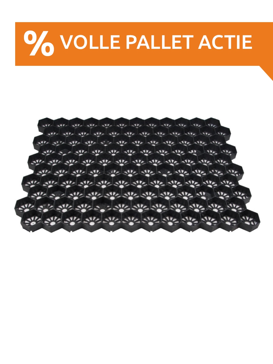 Easygravel®3XL grindplaat zwart volle pallet actie