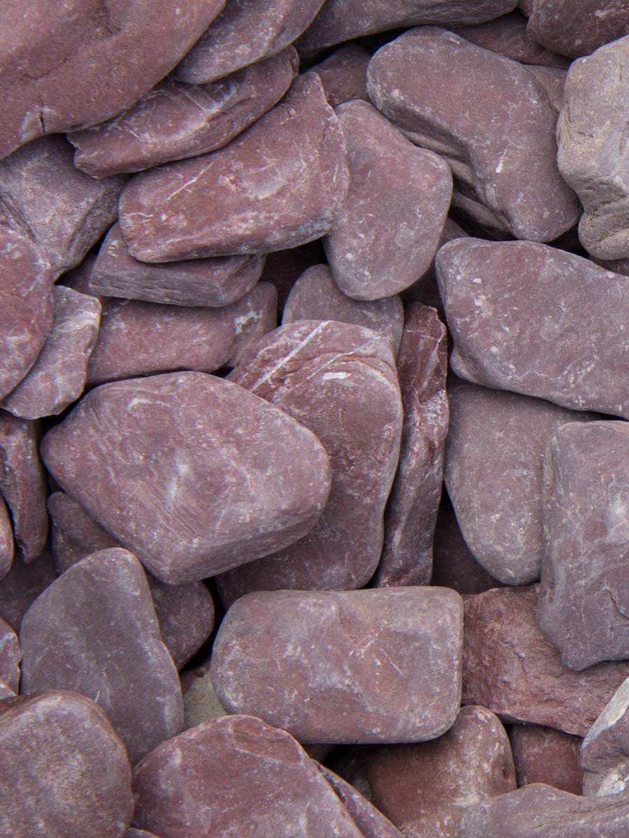 Flat Pebbles paars 30 - 60mm (3 - 6cm)