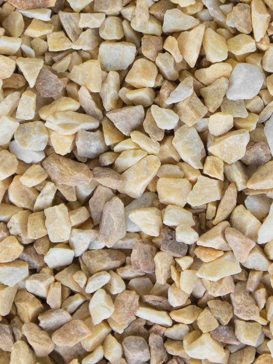 Grava amarilla Mármol 6 - 12mm en seco  