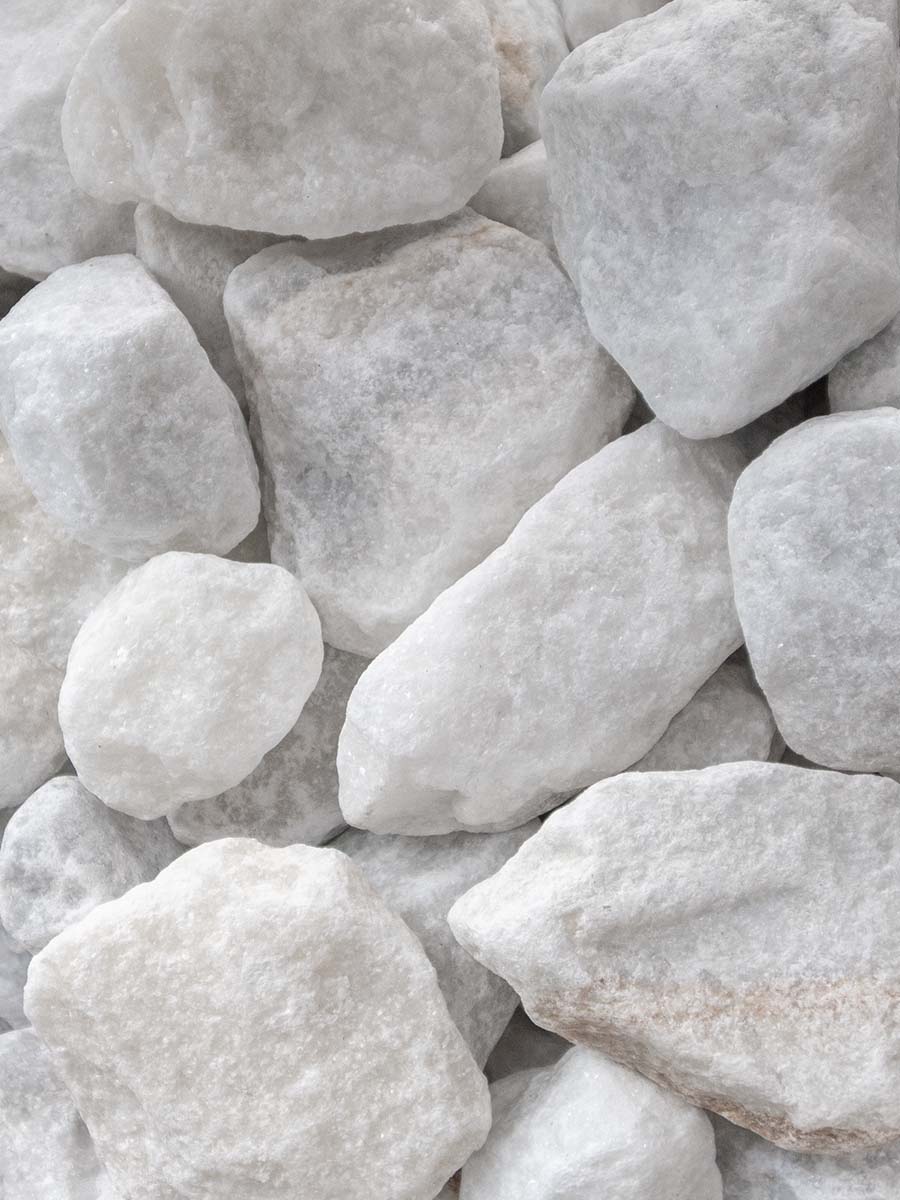 Pierres à gabion Carrara blanc 40 - 80mm (4 - 8cm)