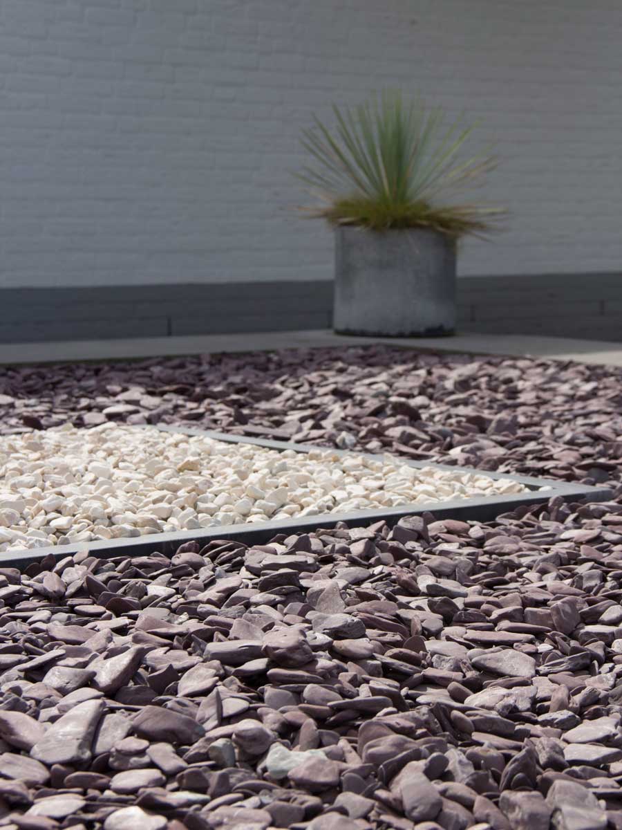 Zierkies €0,56/KG Flat Pebbles Violett Big Bag 500KG schöne flache Steine 