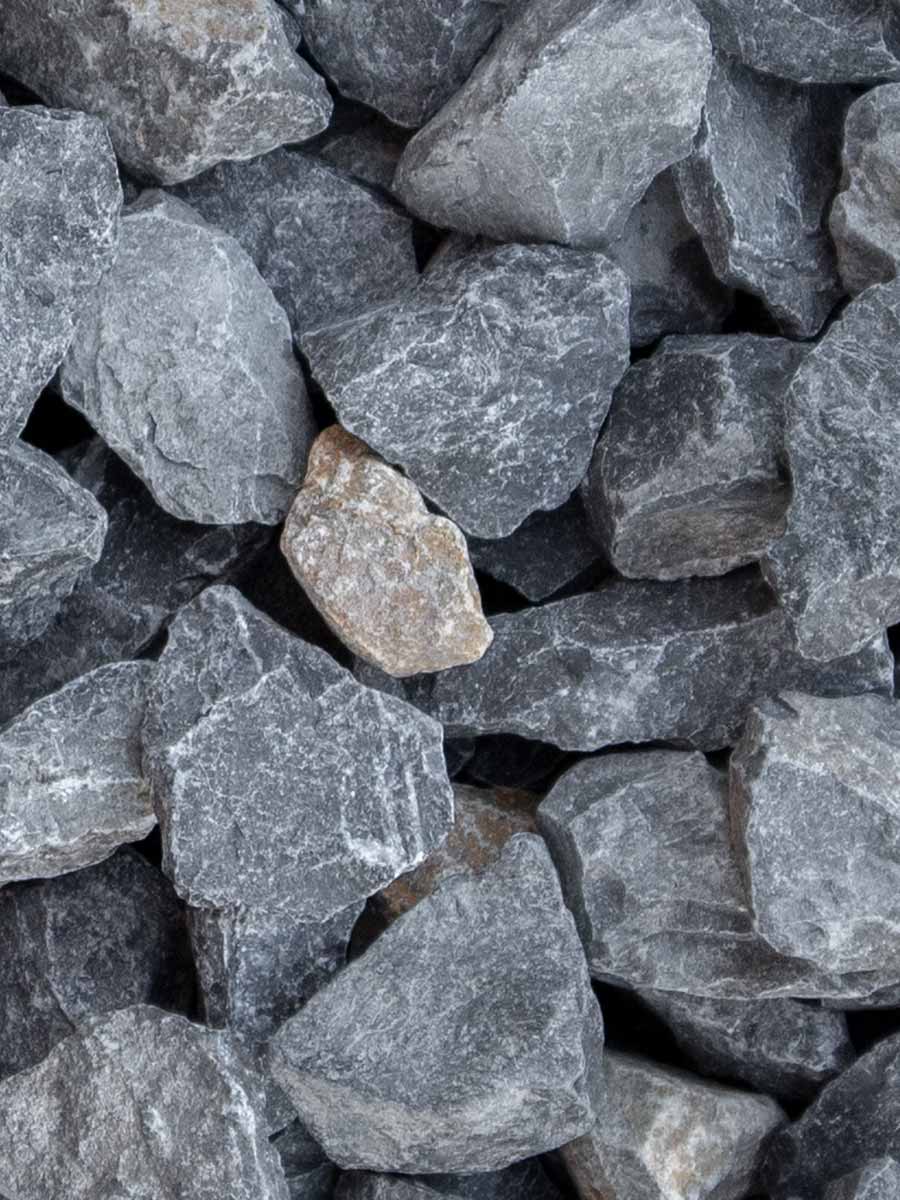 Gravier calcaire gris Ardennes concassé 20 - 40mm