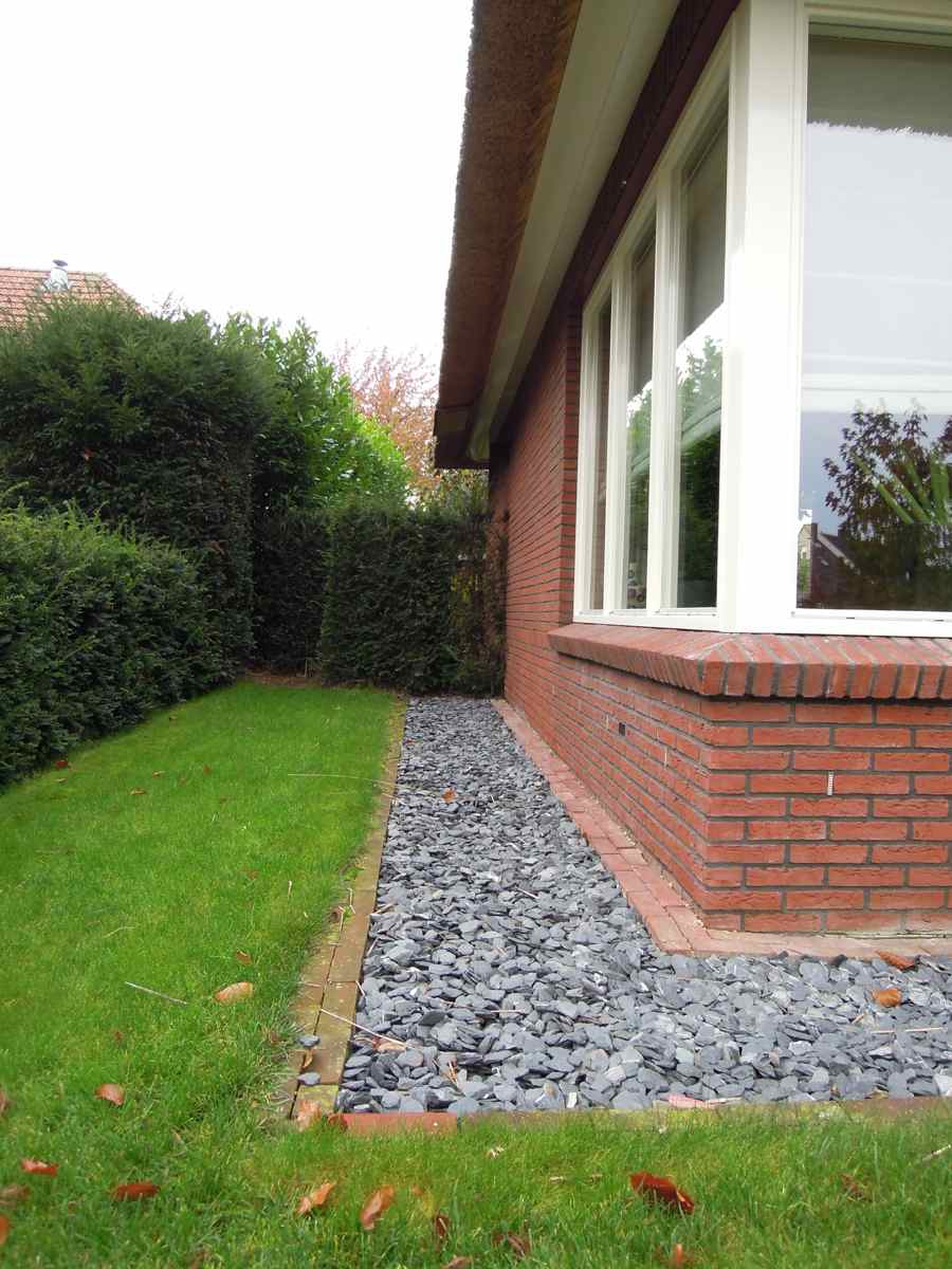 Ardoise noire gravier 30 - 60mm  jardin paysagé