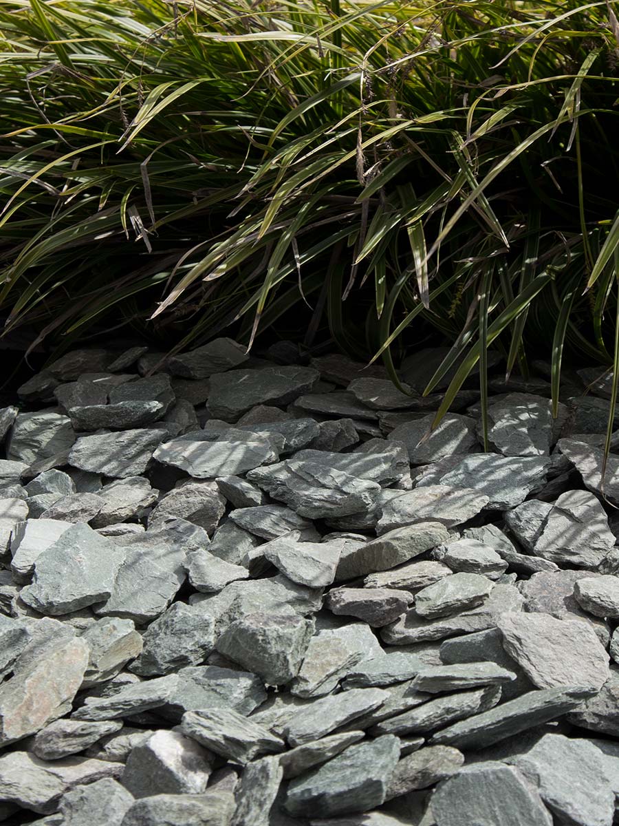 Ardoise verte gravier 30 - 60 jardin paysagé