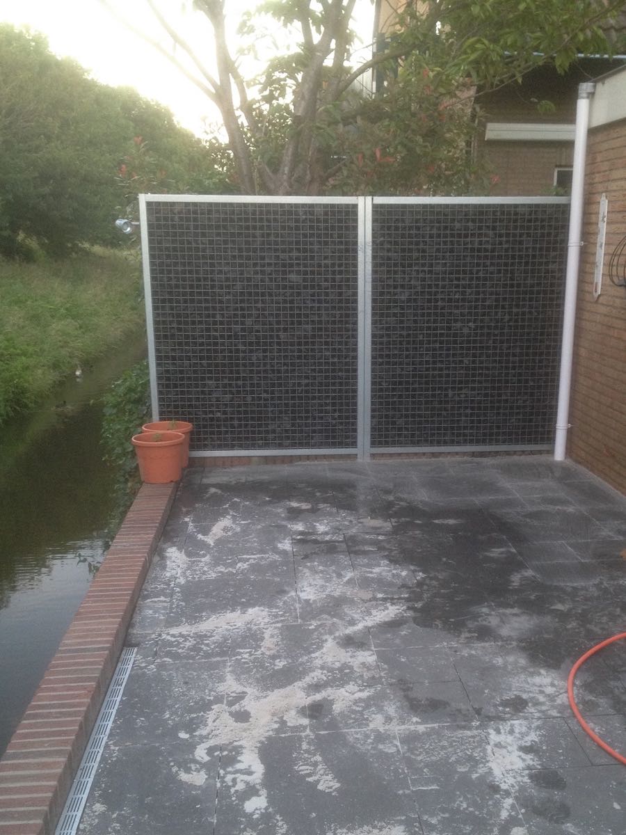Basalt breuksteen 50 - 80mm (5 - 8cm) aangelegd