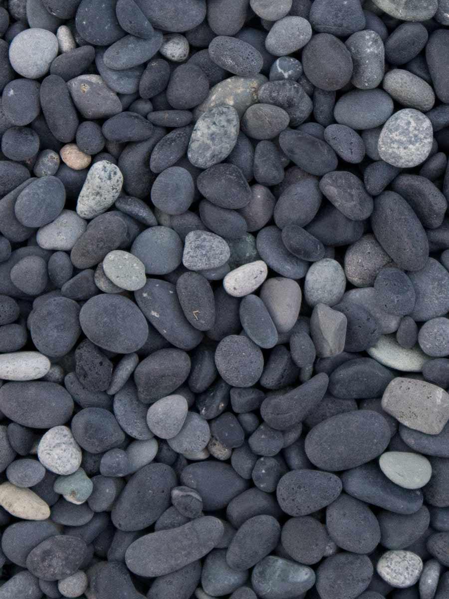 Beach pebbles noir galets 5 - 8mm (populaire)