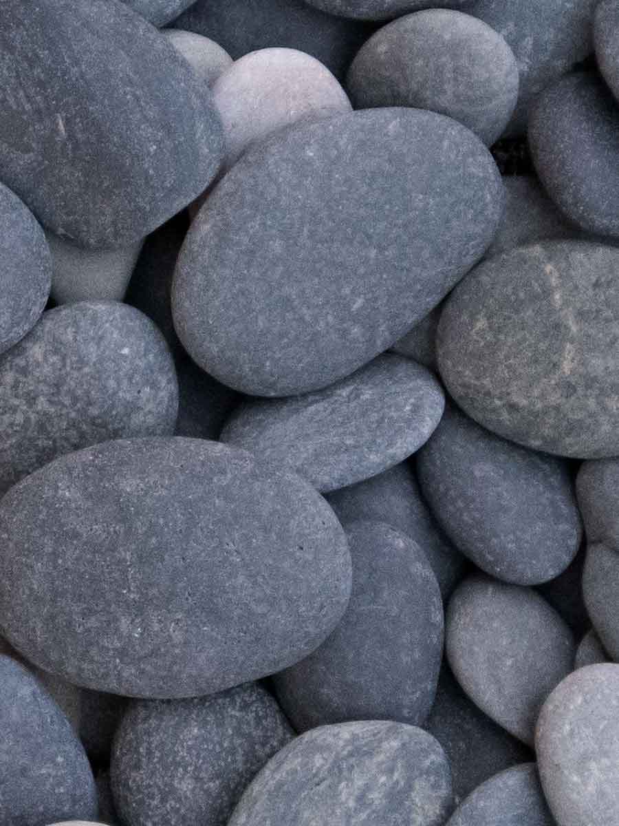 Beach pebbles noir galets grand 30 - 60mm (3 - 6cm)
