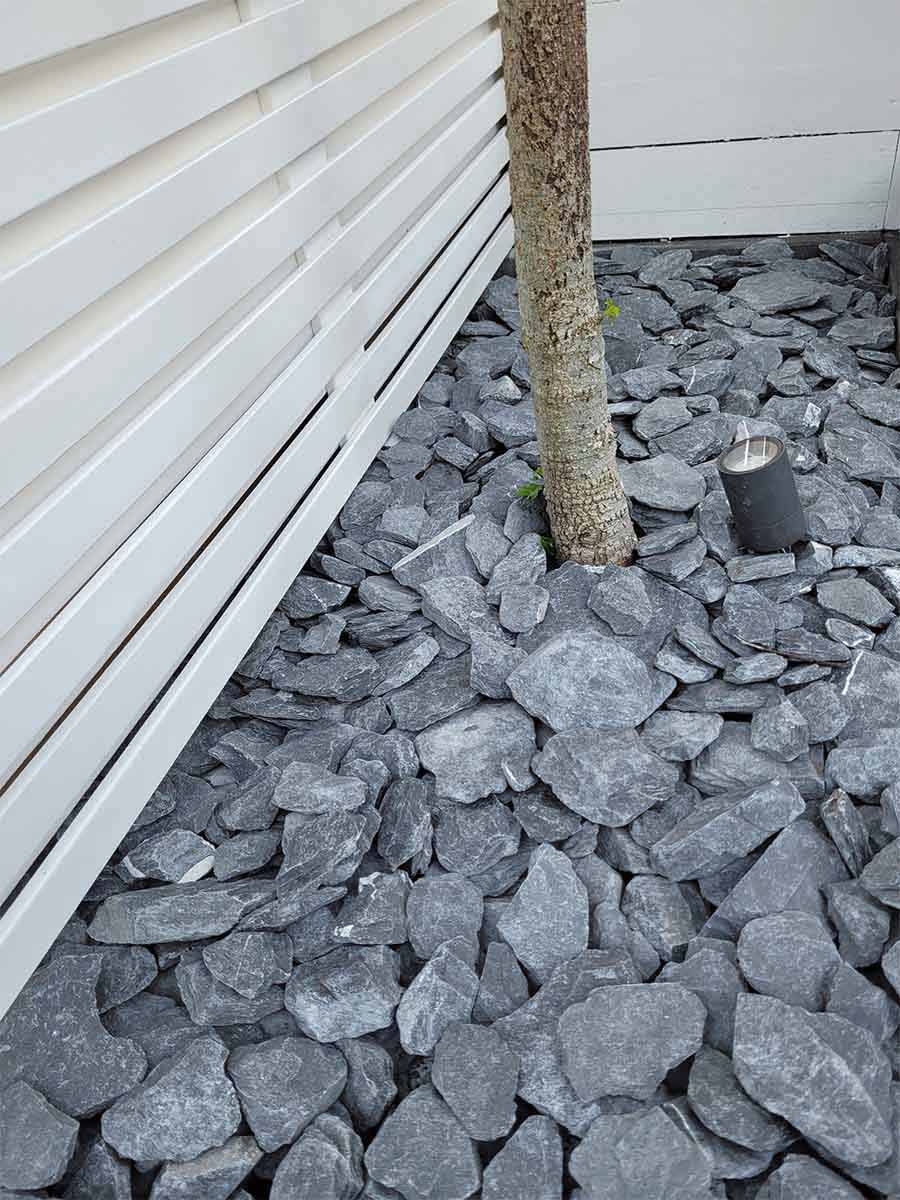 Pierres à gabion Ardoise noire 60 - 180mm (6 - 18cm) jardin paysagé
