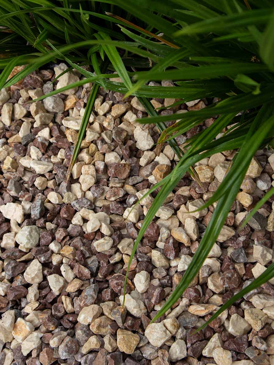 Cappuccino gravier concassé 8 - 16mm jardin paysagé