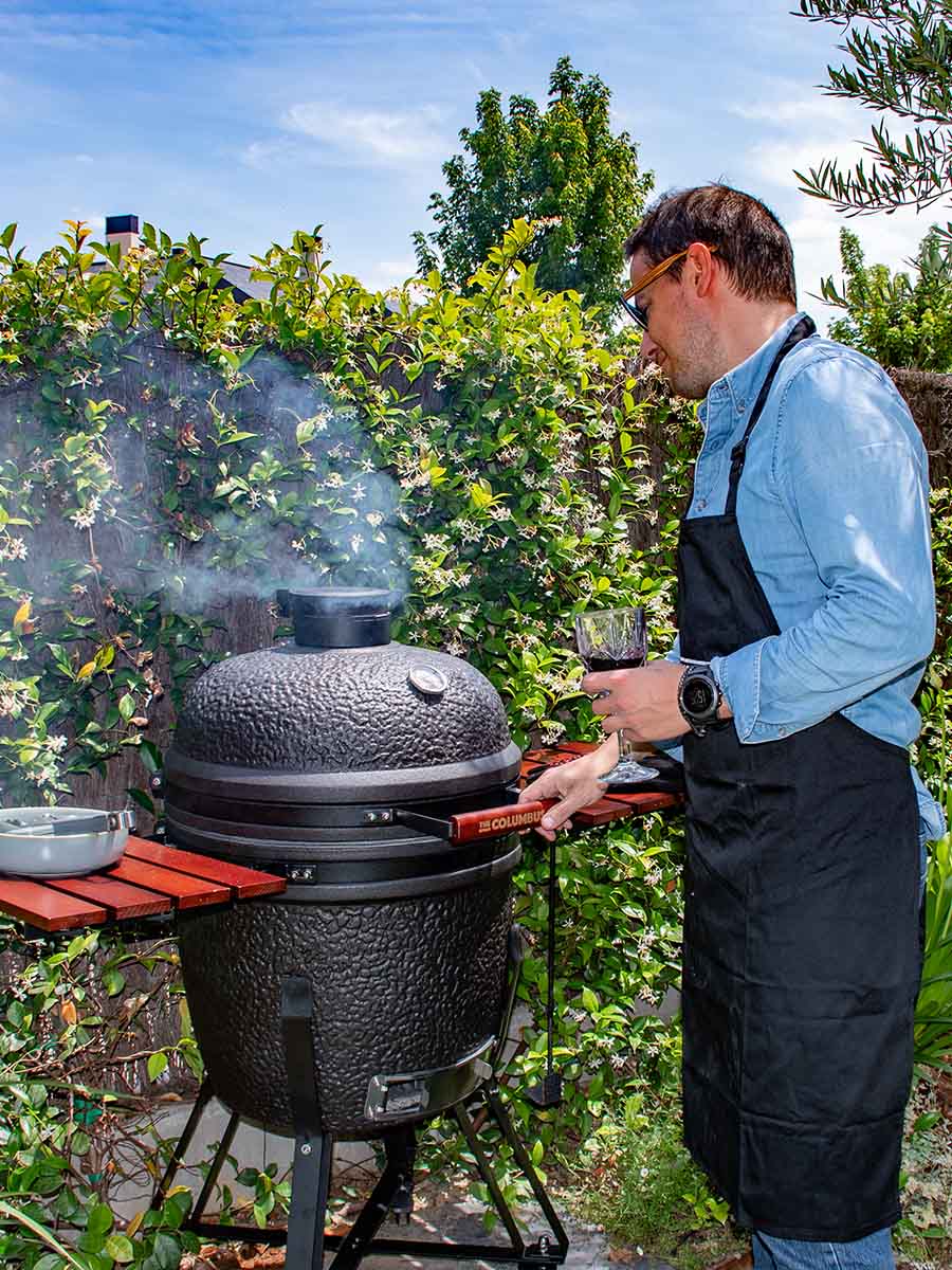 The Columbus Pro Line Large Urban Gris Complet Kamado