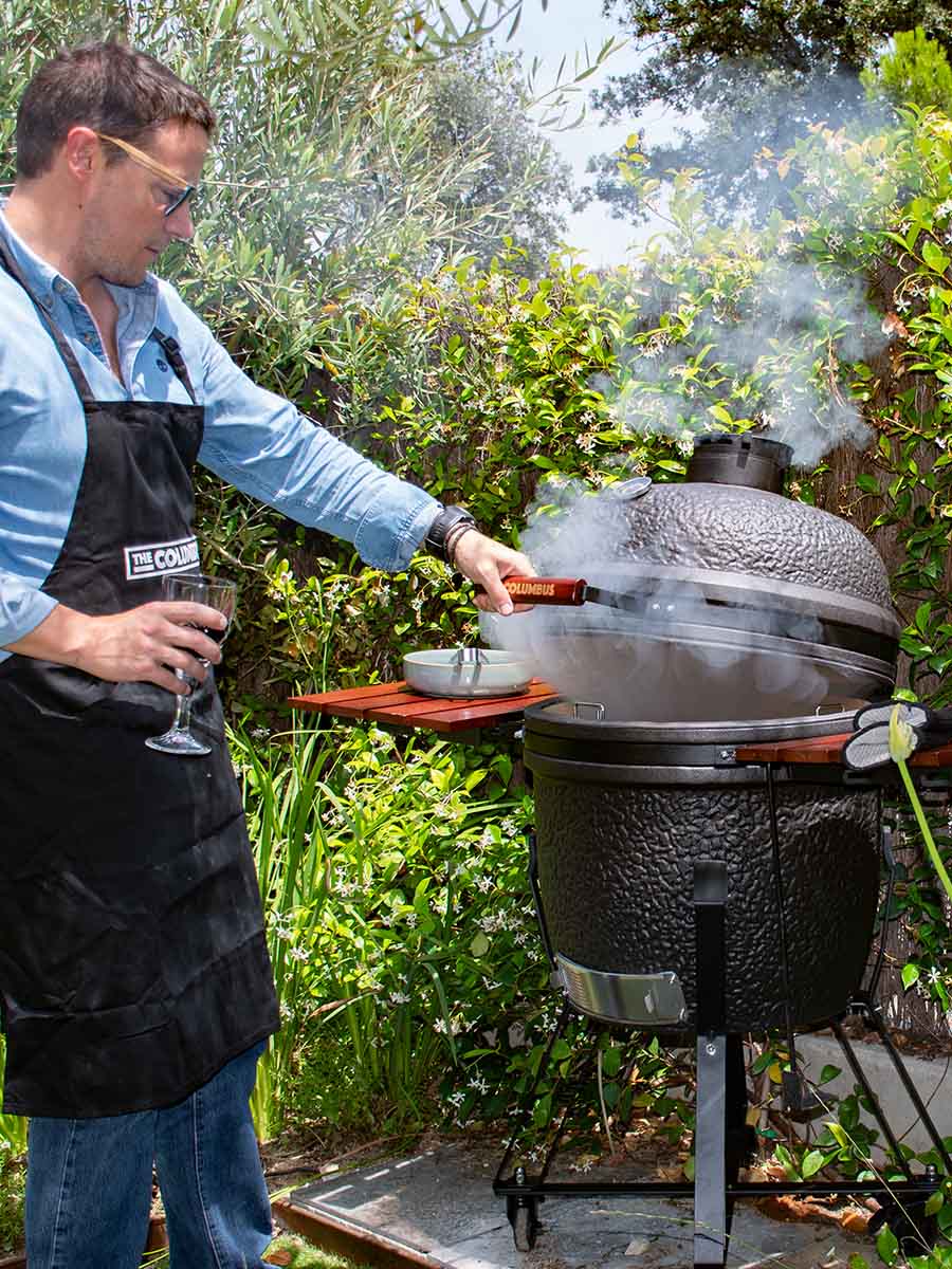The Columbus Pro Line Large Urban Grey Compleet Kamado