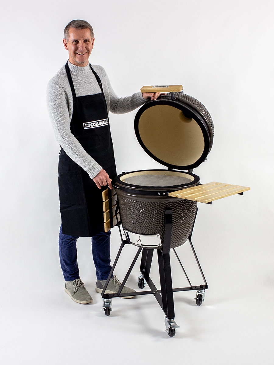 The Columbus Medium Charcoal Grey Compleet Kamado