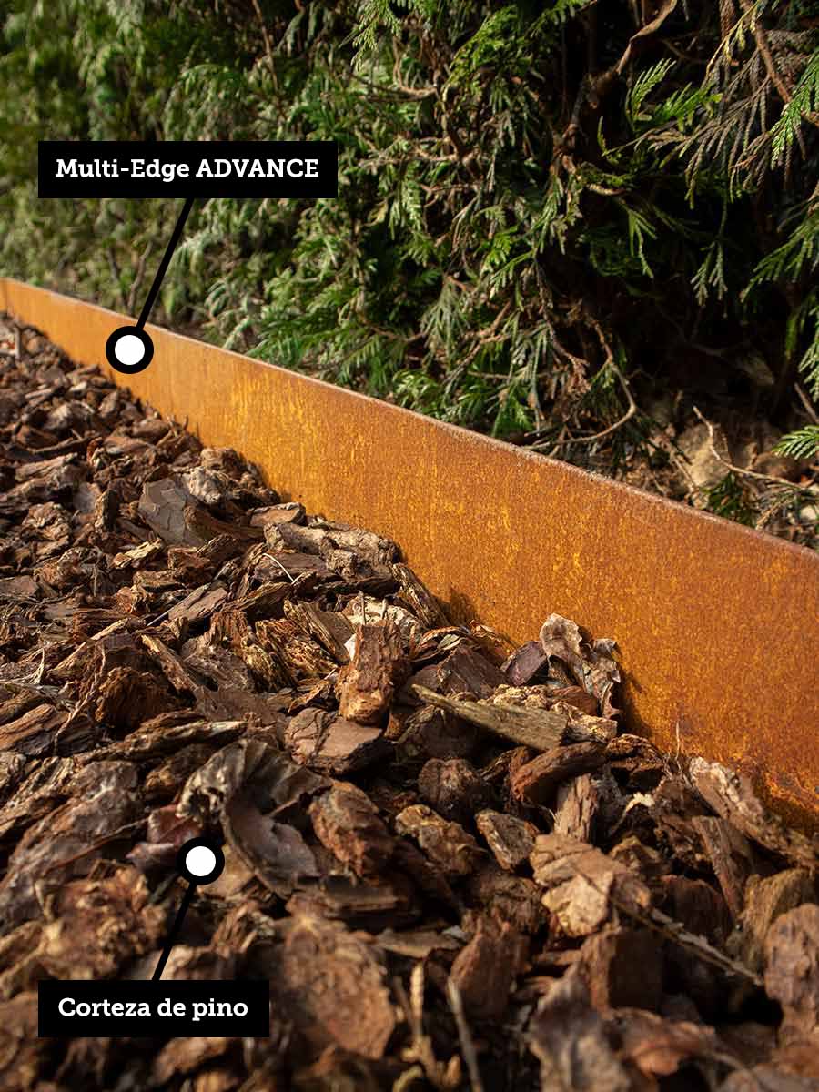 Multi-Edge ADVANCE acero corten instalado