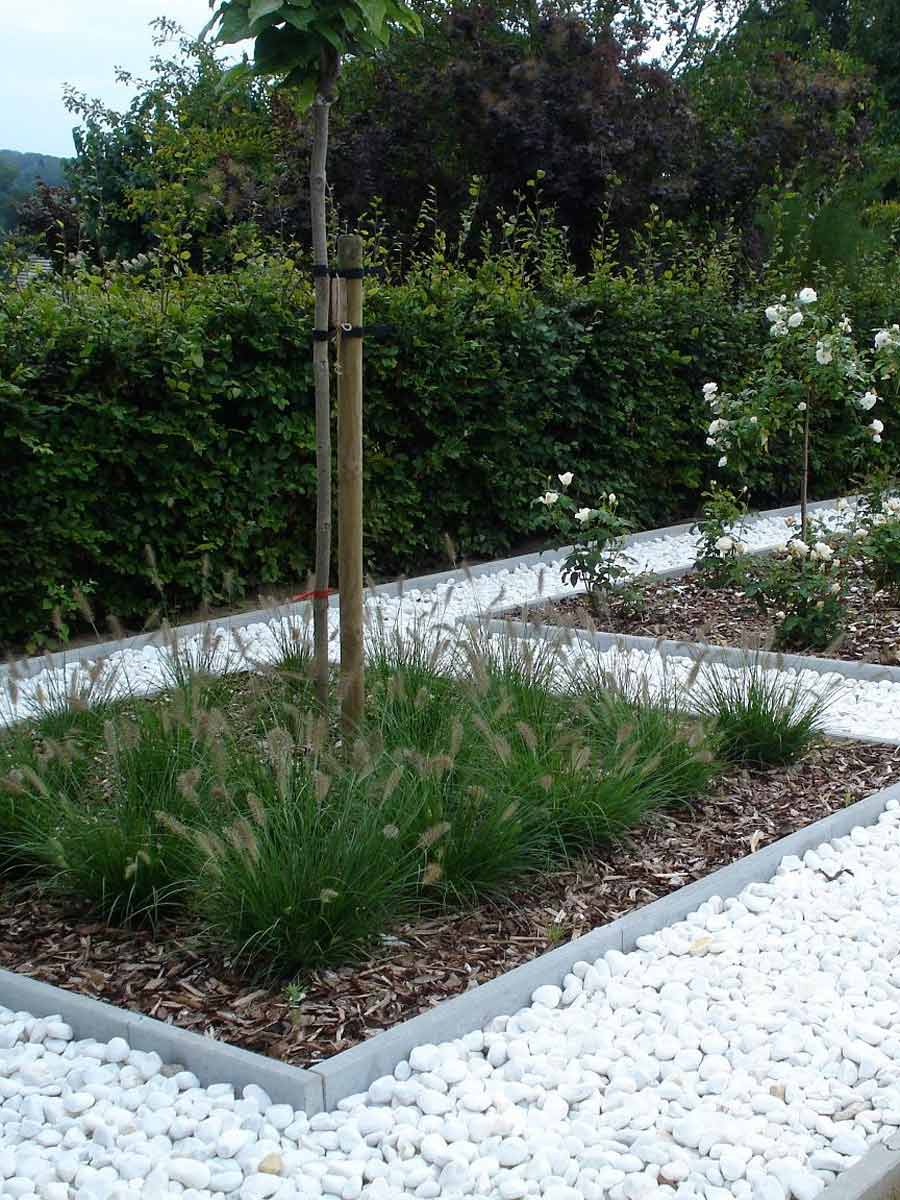 Crystal White galets blanc 25 - 40mm jardin paysagé