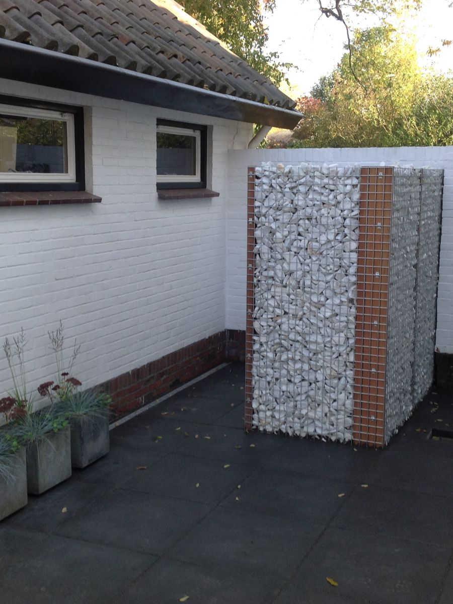 Pierres à gabion Crystal White marbre jardin paysagé