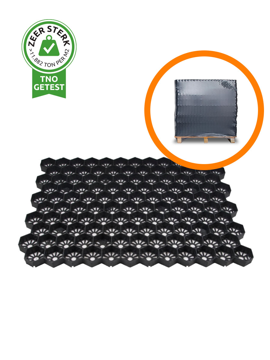 Volle pallet grindplaten Easygravel 3XL zwart (35,82m2)