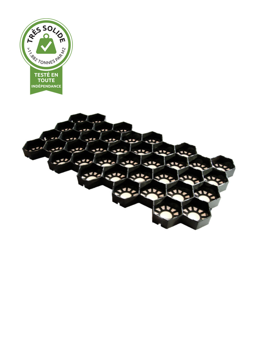 Stabilisateurs de gravier EasyGravel noir par m2