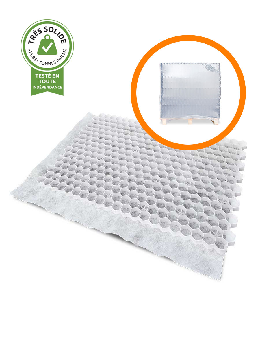 Palette complète stabilisateurs de gravier EuroGravel PRO blanc