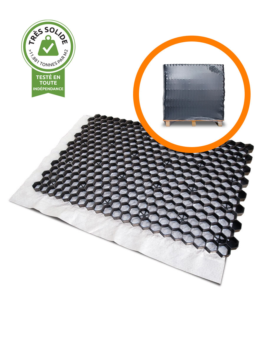 Palette complète stabilisateurs de gravier EuroGravel PRO noir