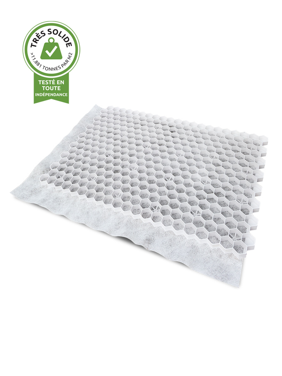 Stabilisateurs de gravier EuroGravel PRO blanc par m2