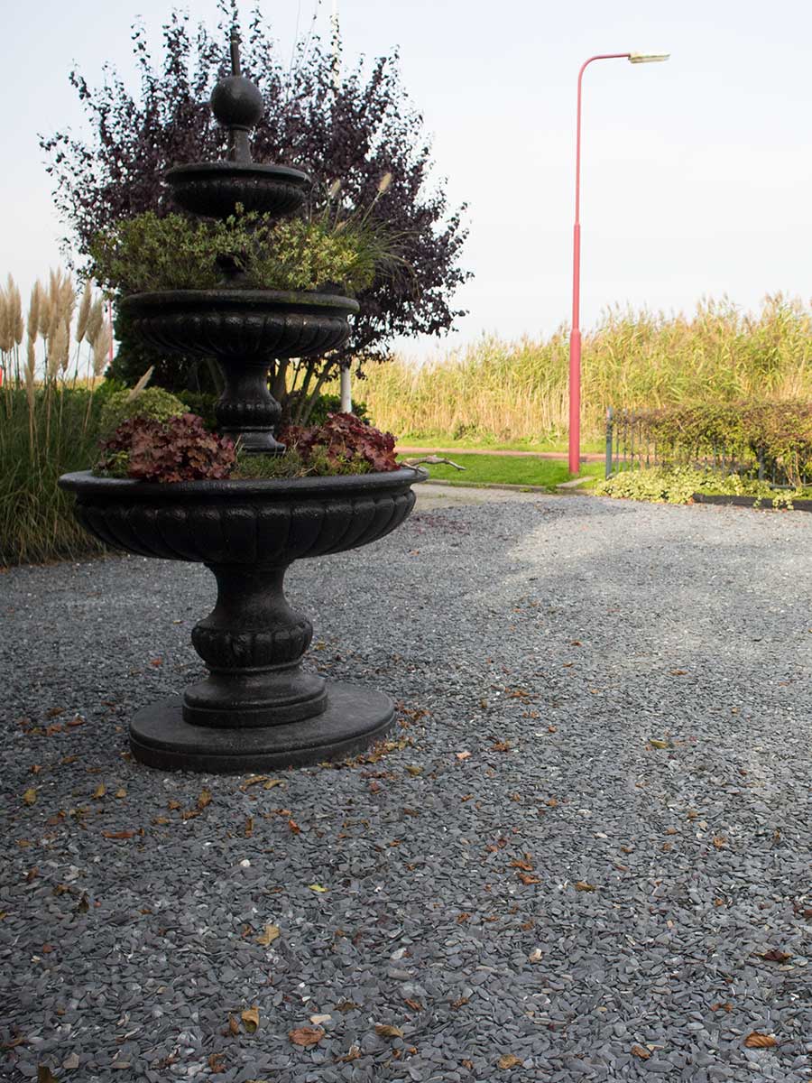 Flat Pebbles noir 15 – 30mm jardin paysagé