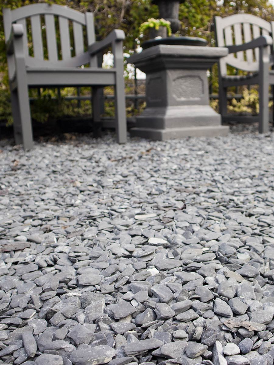 Flat Pebbles noir 15 – 30mm jardin paysagé