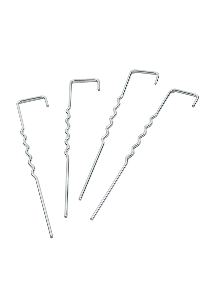 Grapas de sujeción galvanizadas Forma Zig Zag - Caja 20Uds