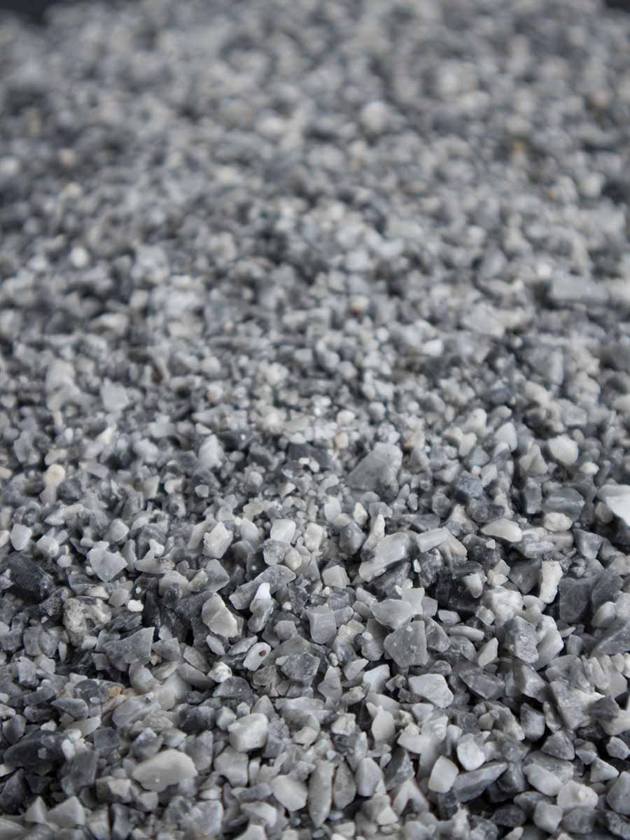 Ice Blue fin gravier de marbre concassé 0 - 5mm