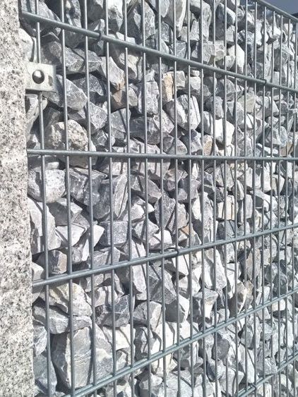 Pierres à gabion Ice Blue de marbre jardin paysagé