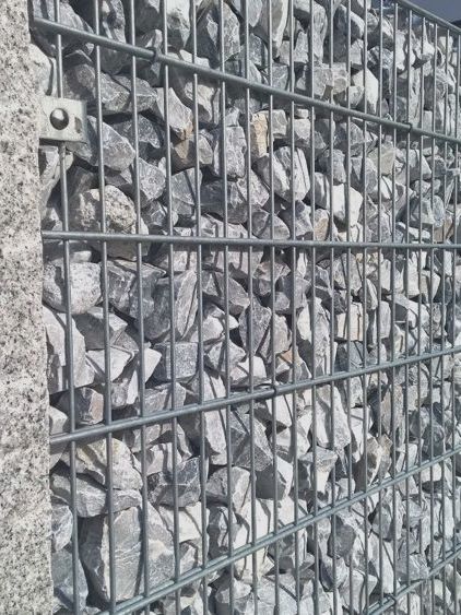 Pierres à gabion Ice Blue de marbre jardin paysagé