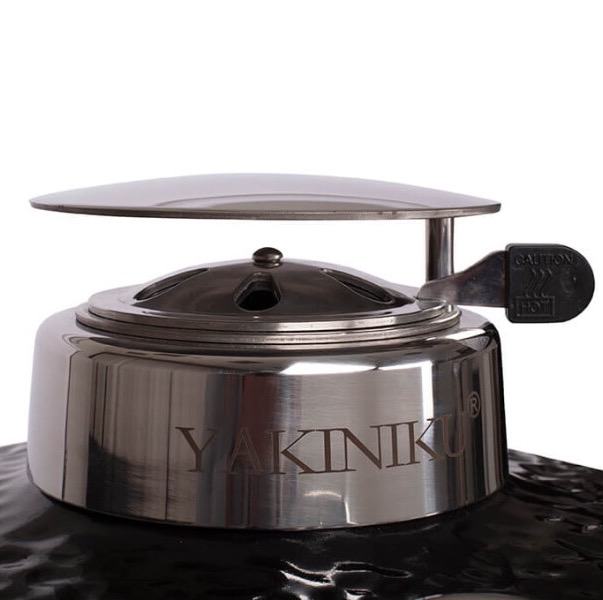 Yakiniku Medium Set Kamado Grill Modell 2021, Abluftventil mit Regenschutz