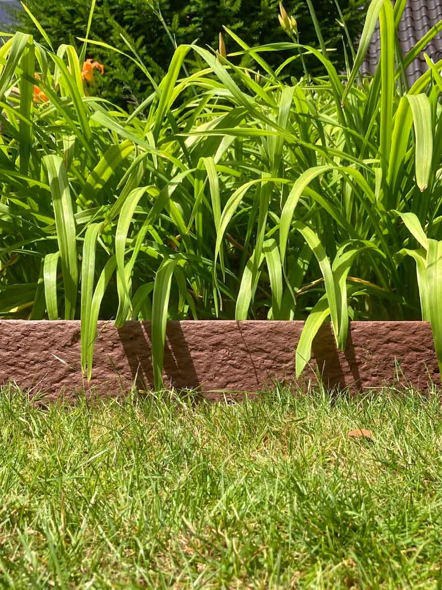 Bordure de jardin Multi-Edge ECO droit, longueur 2m, 20cm de hauteur, couleur gris, jardin aménagé